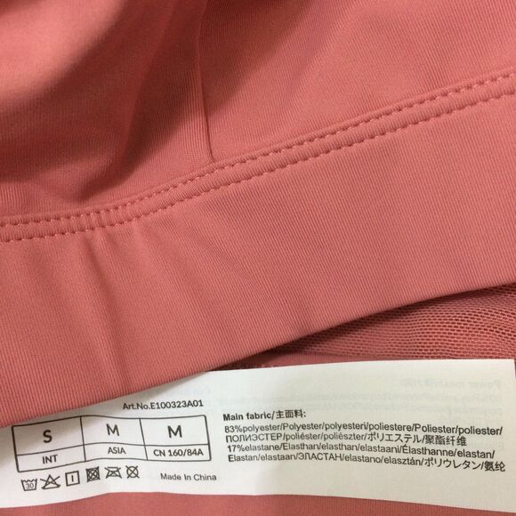 NEW Yvette Rose Red Front Zip Sports Bra Medium High Support Adjustable Straps - Picture 8 of 8